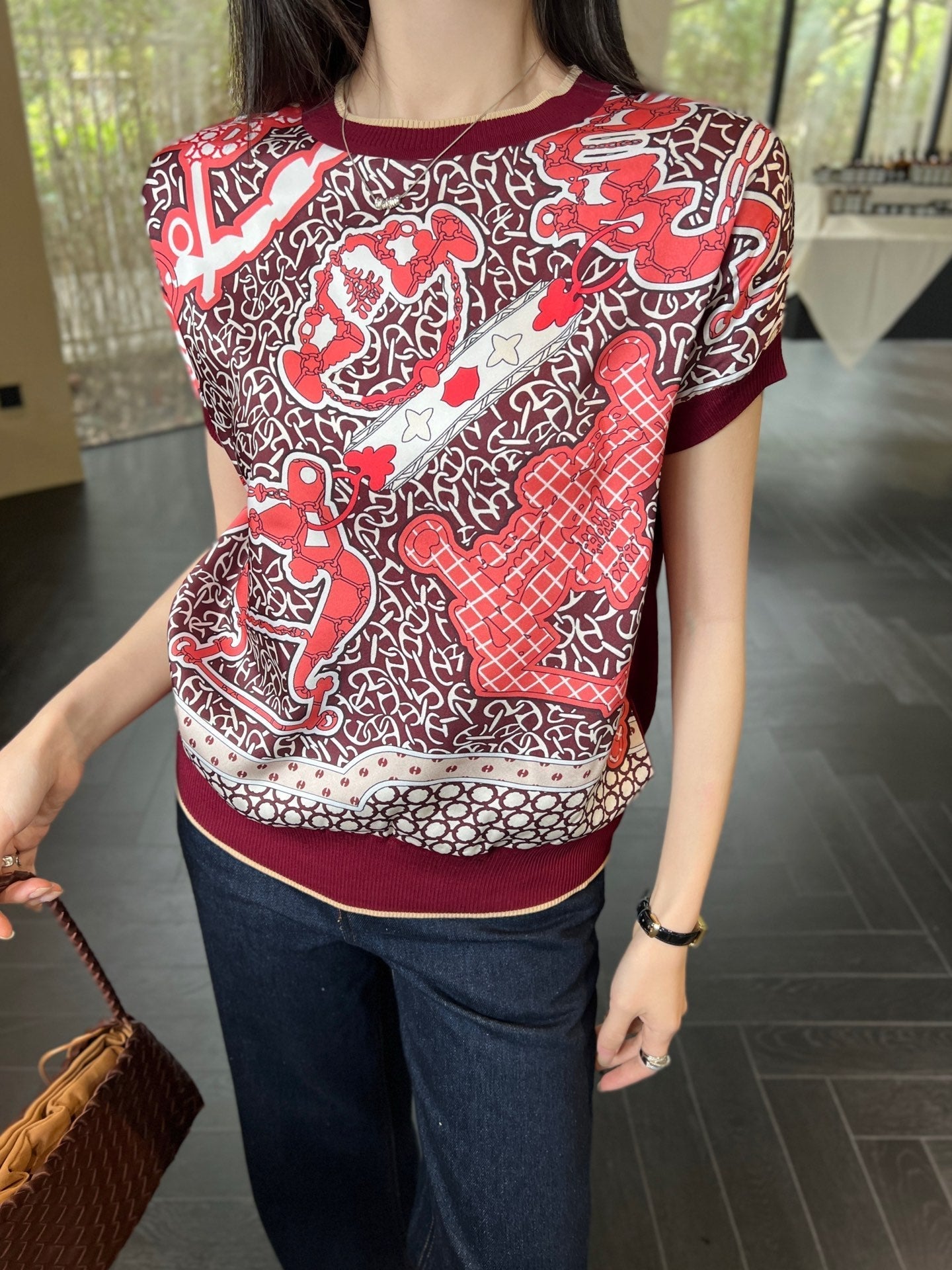 H 25ss knitted t-shirt