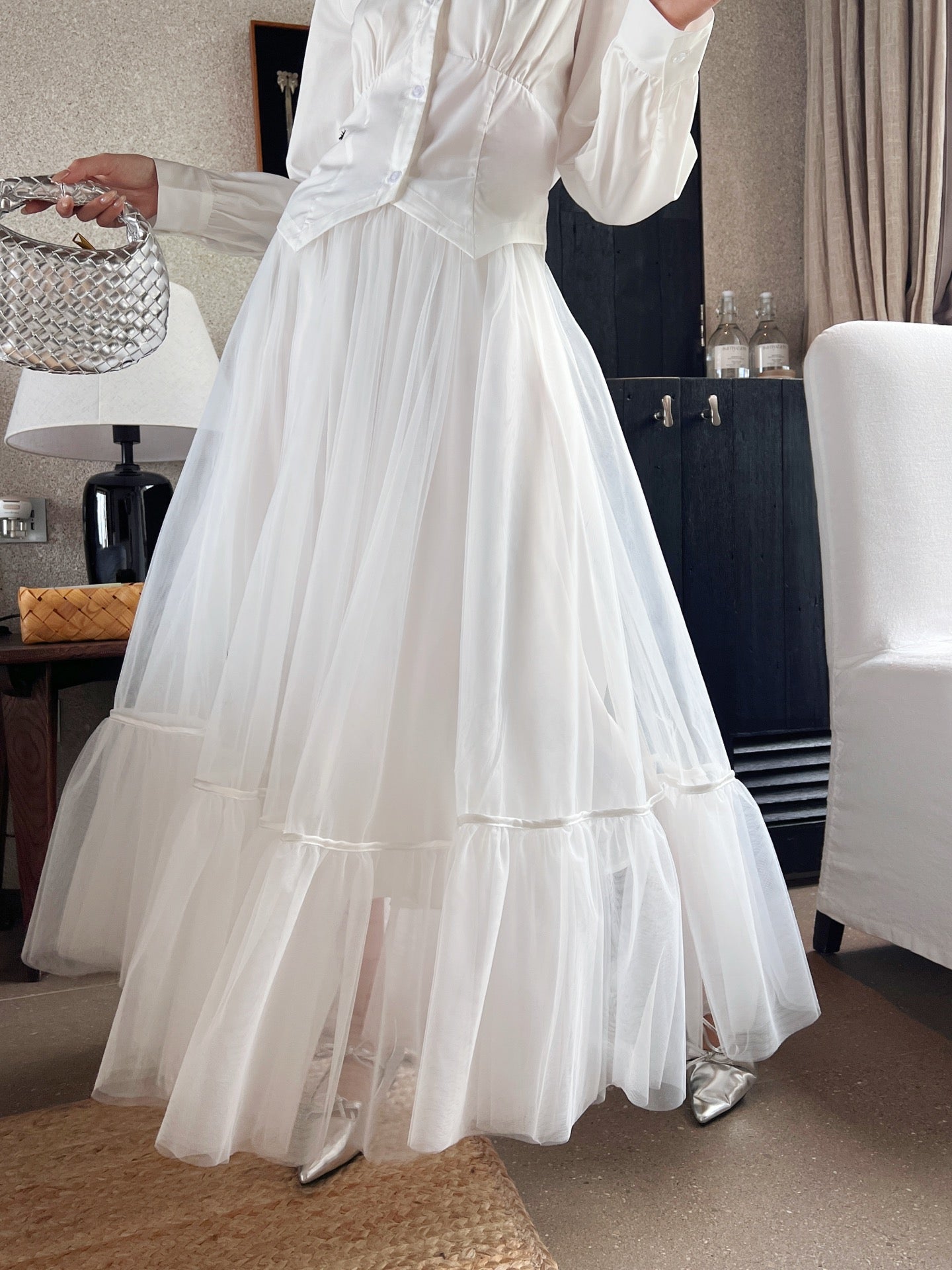 25SS ruffle skirt