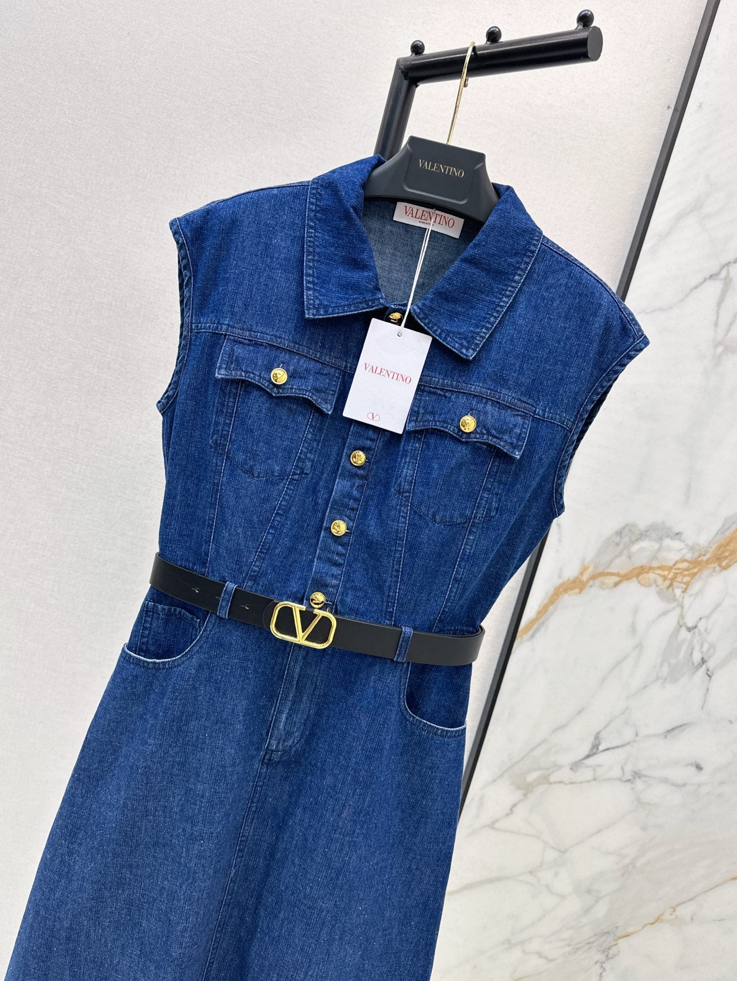 25ss denim shirt dress