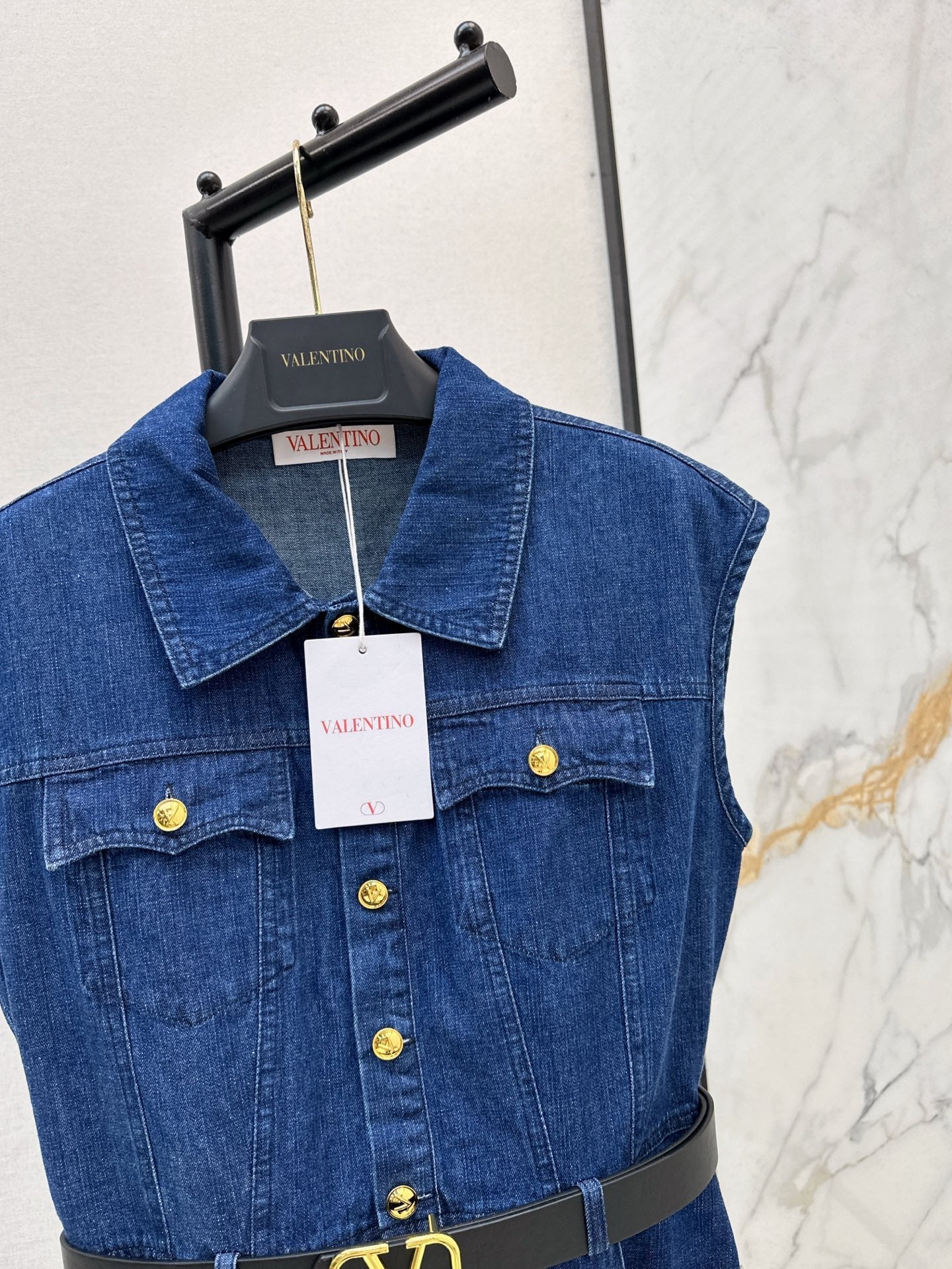 25ss denim shirt dress