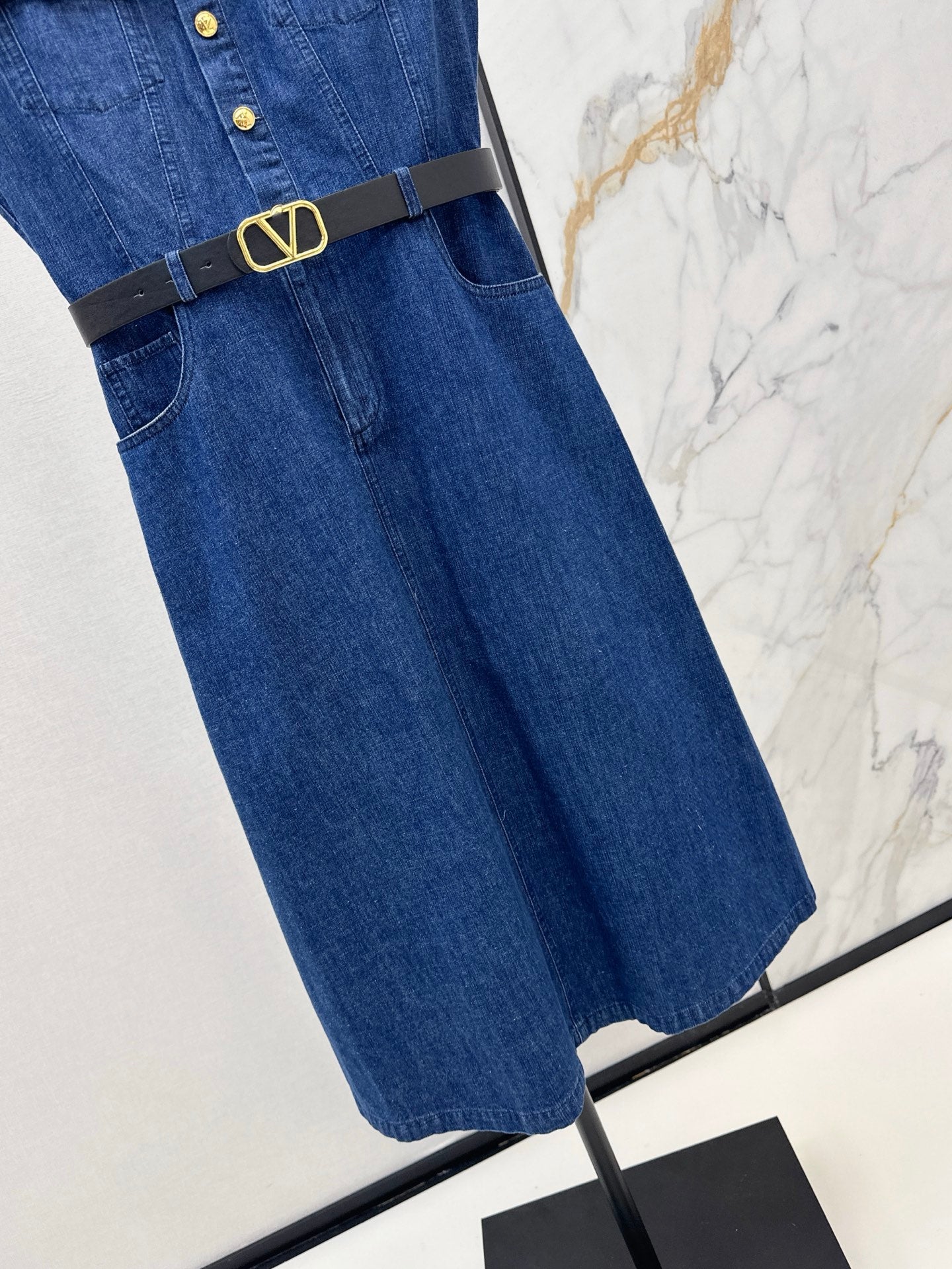 25ss denim shirt dress