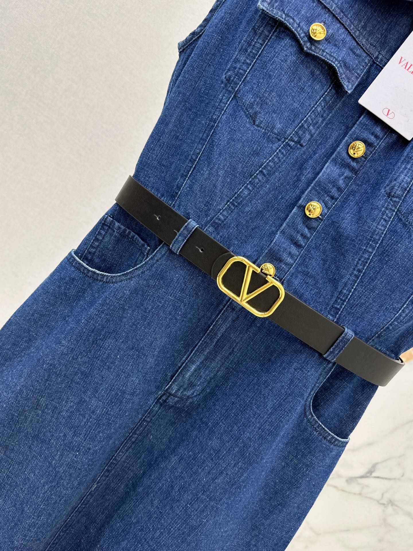 25ss denim shirt dress