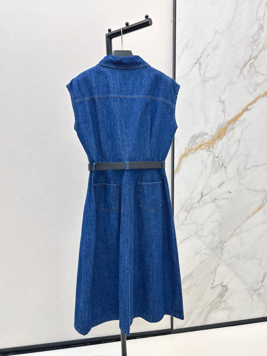 25ss denim shirt dress