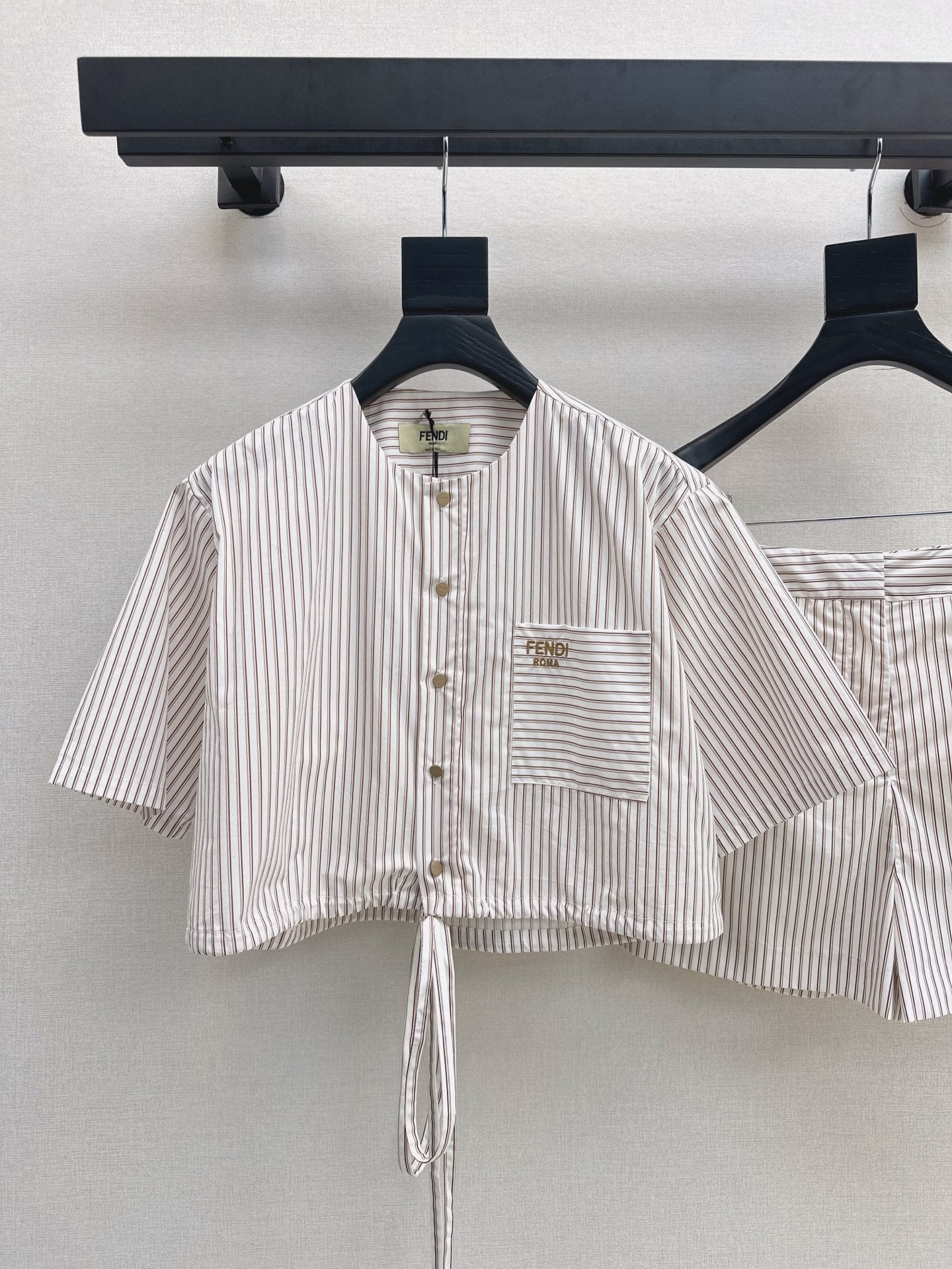 25ss drawstring short set