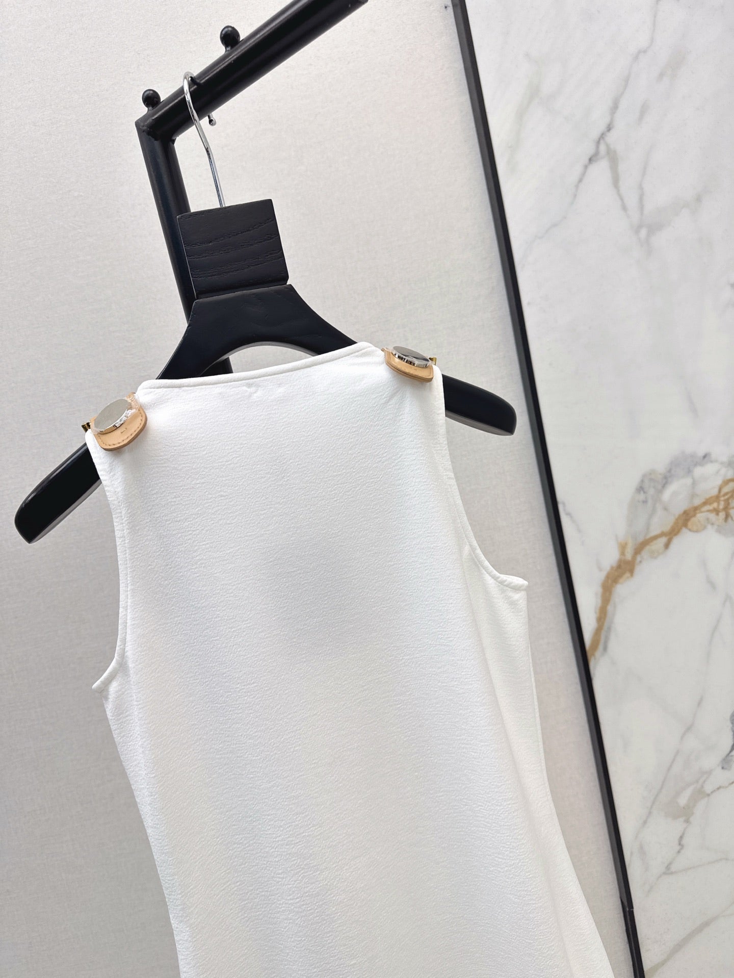 25ss metallic slip dress