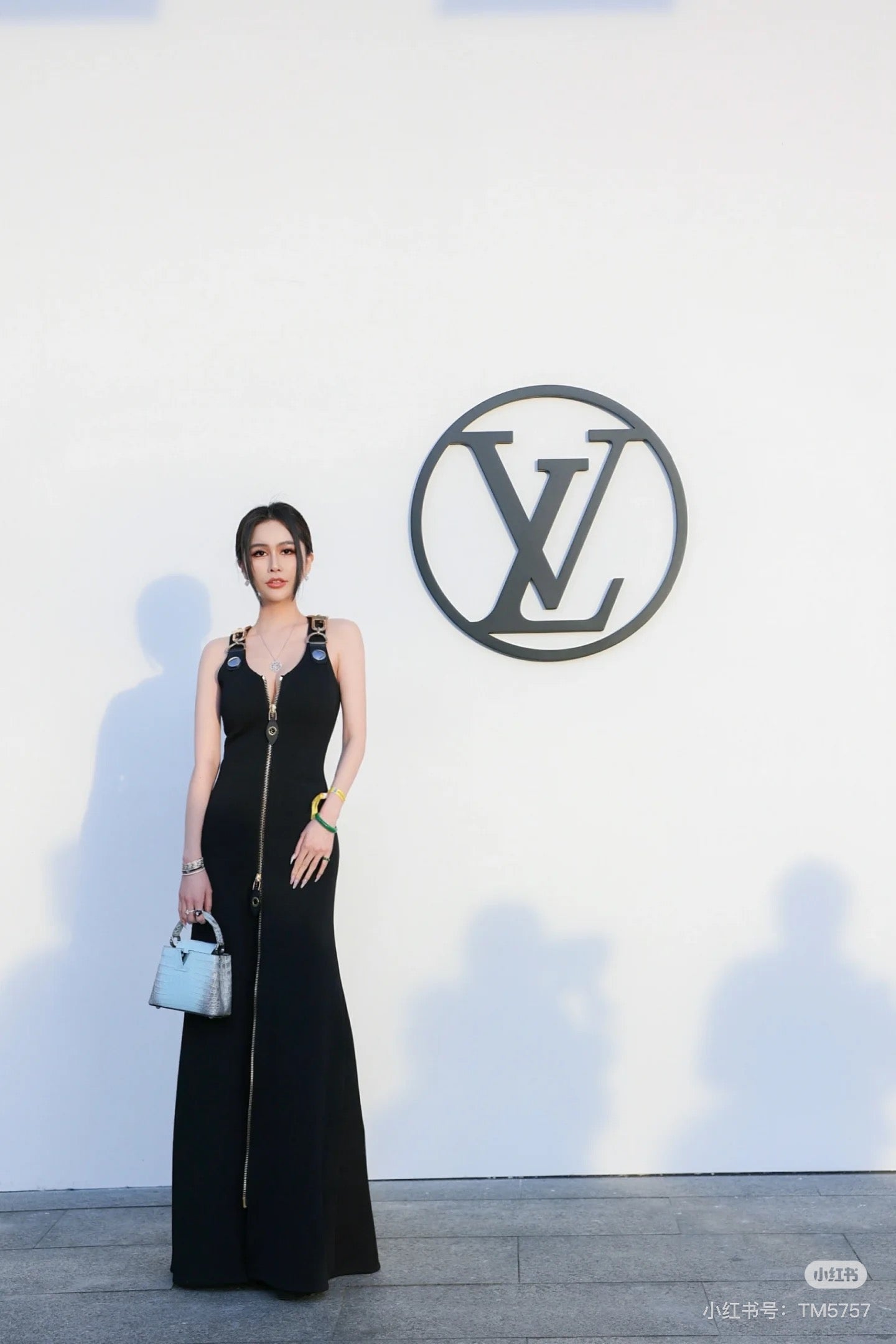 25ss metallic long dress