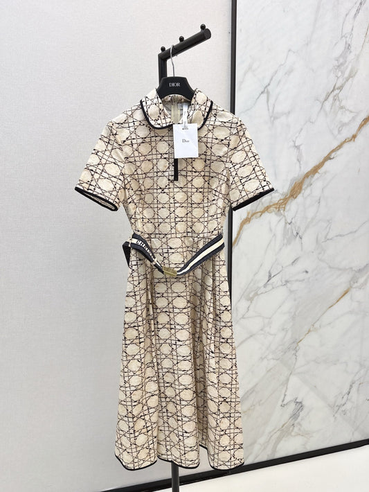 25ss argyle jacquard dress