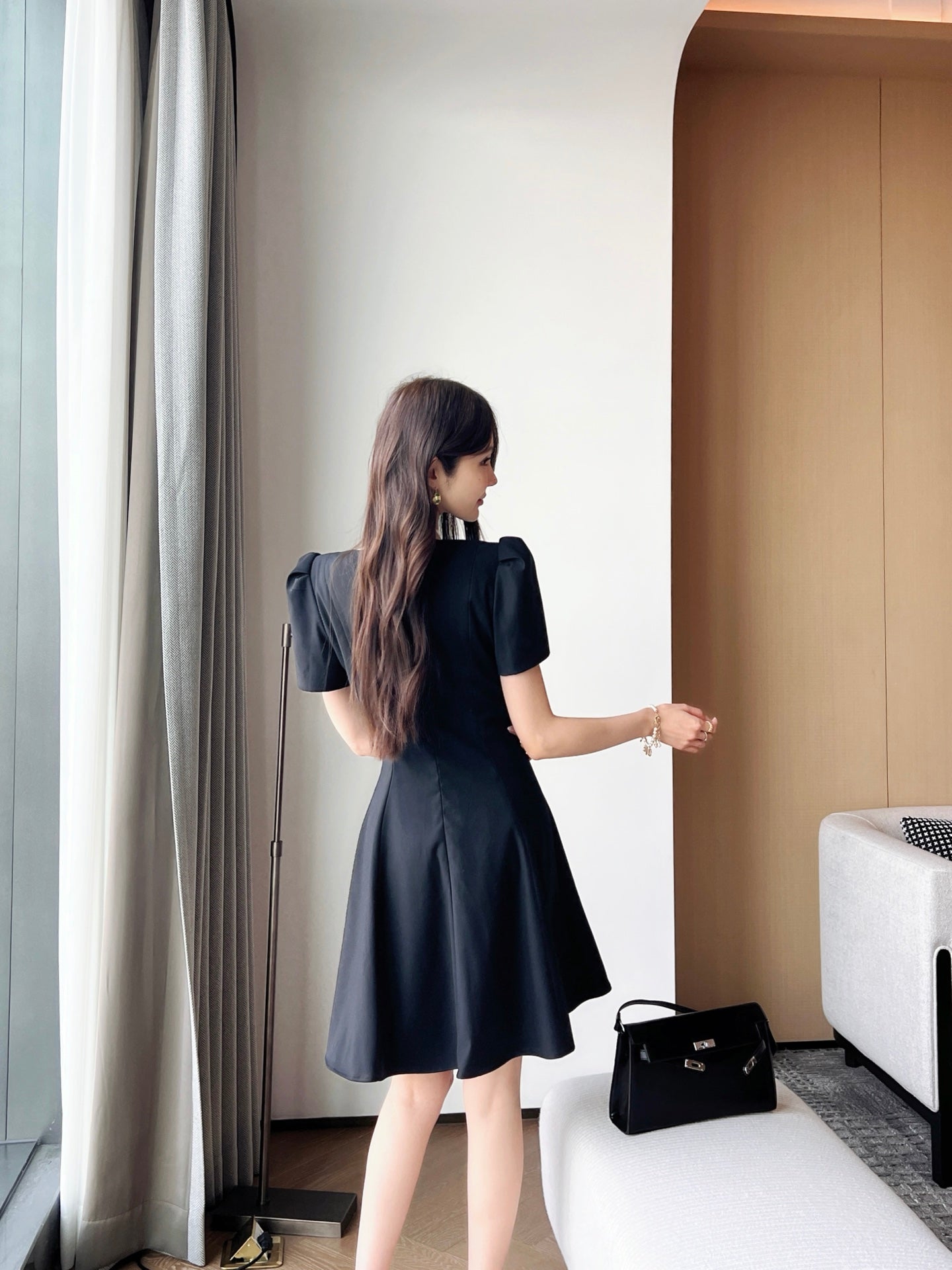 25ss rhinestone dress