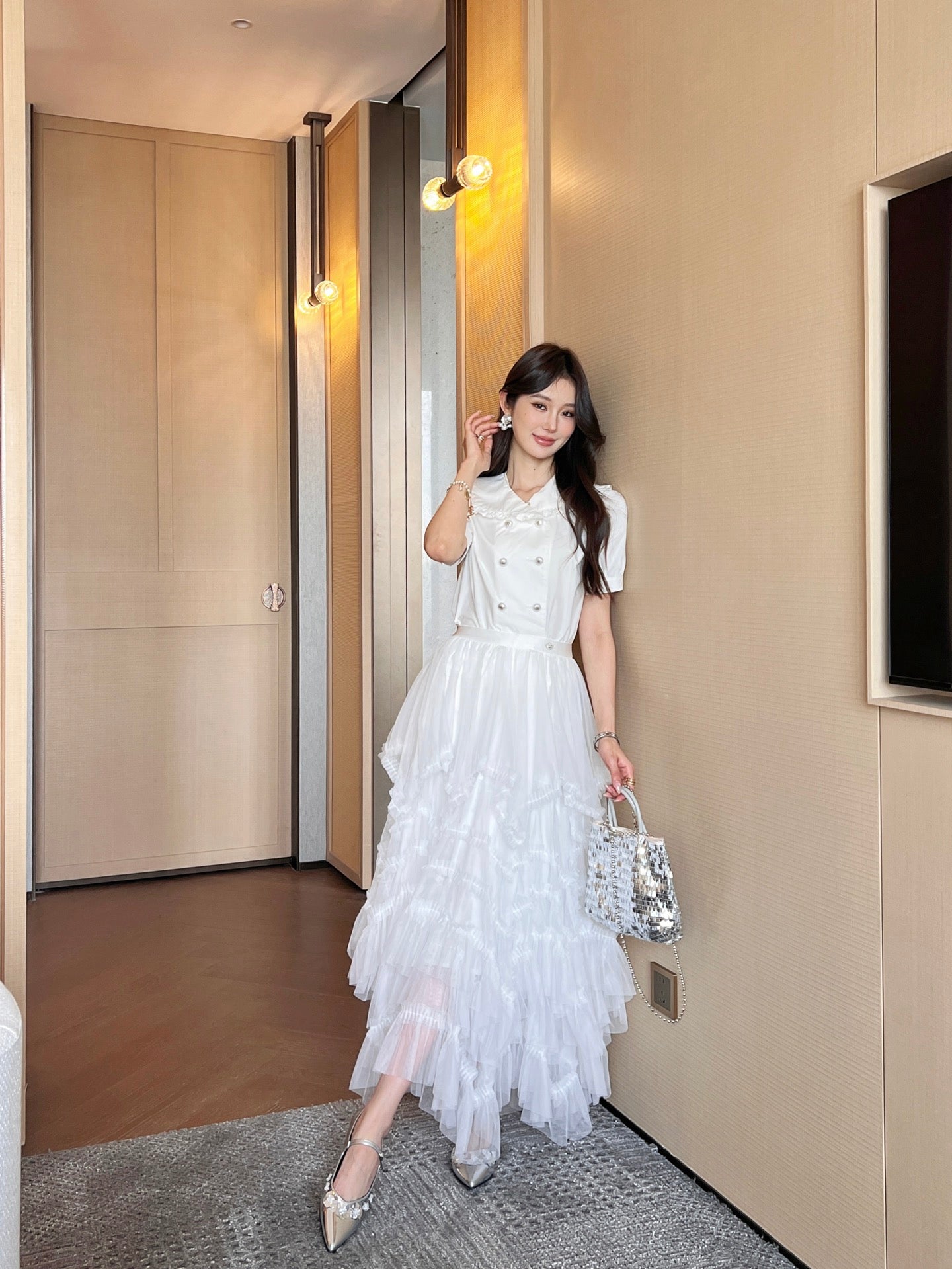 25ss ruffle shirt