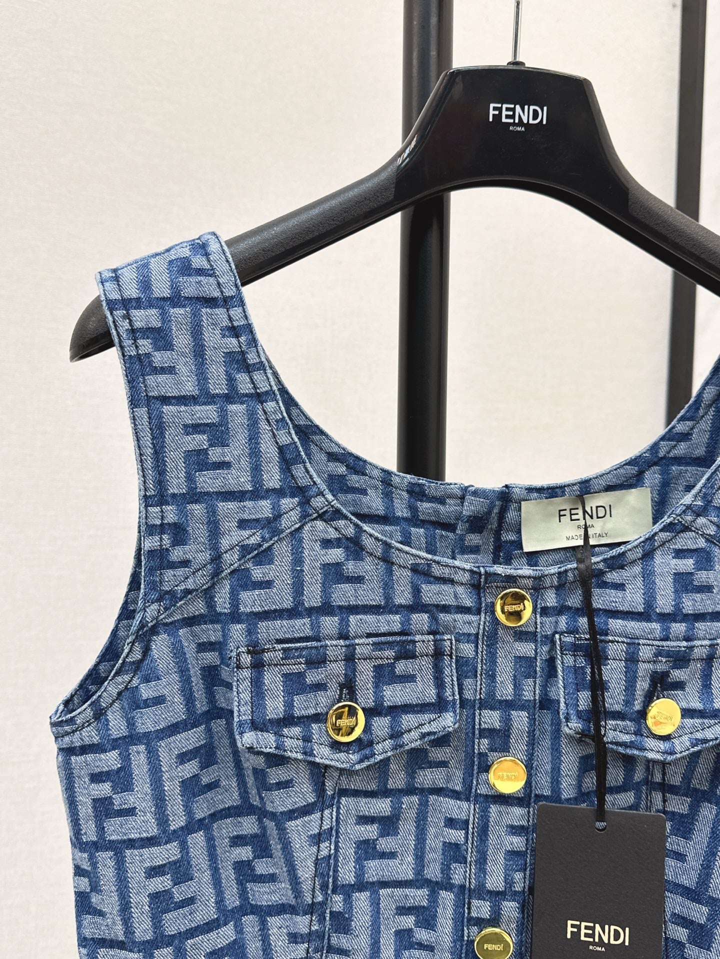 25ss sleeveless denim dress