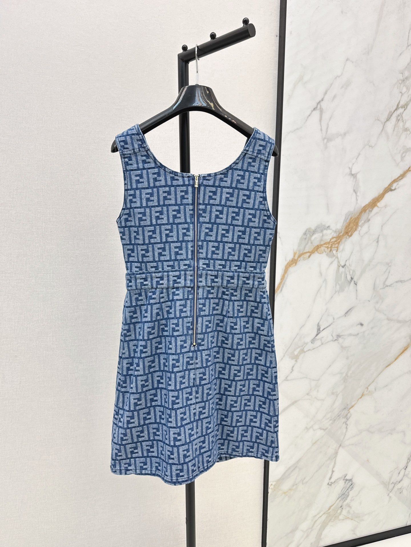 25ss sleeveless denim dress