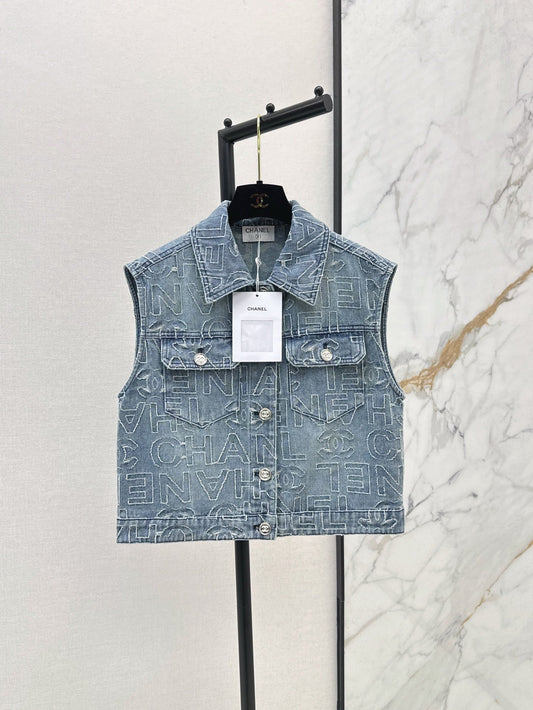 25ss embroidered vest