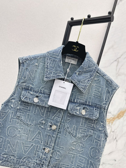25ss embroidered vest