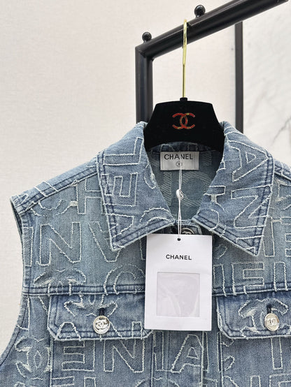 25ss embroidered vest