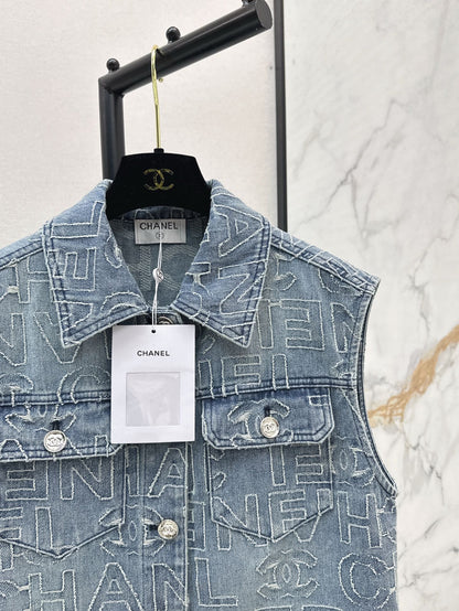 25ss embroidered vest