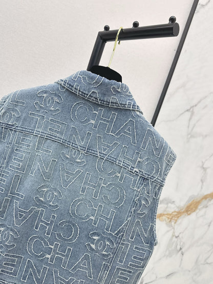 25ss embroidered vest