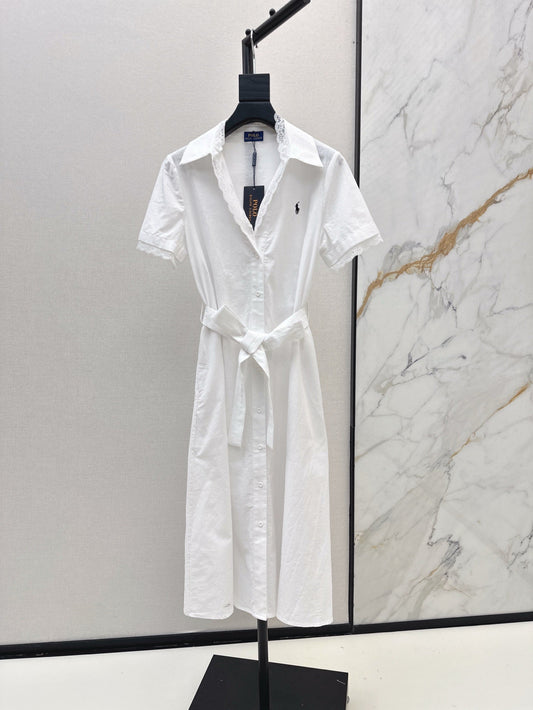 25ss lace shirt dress