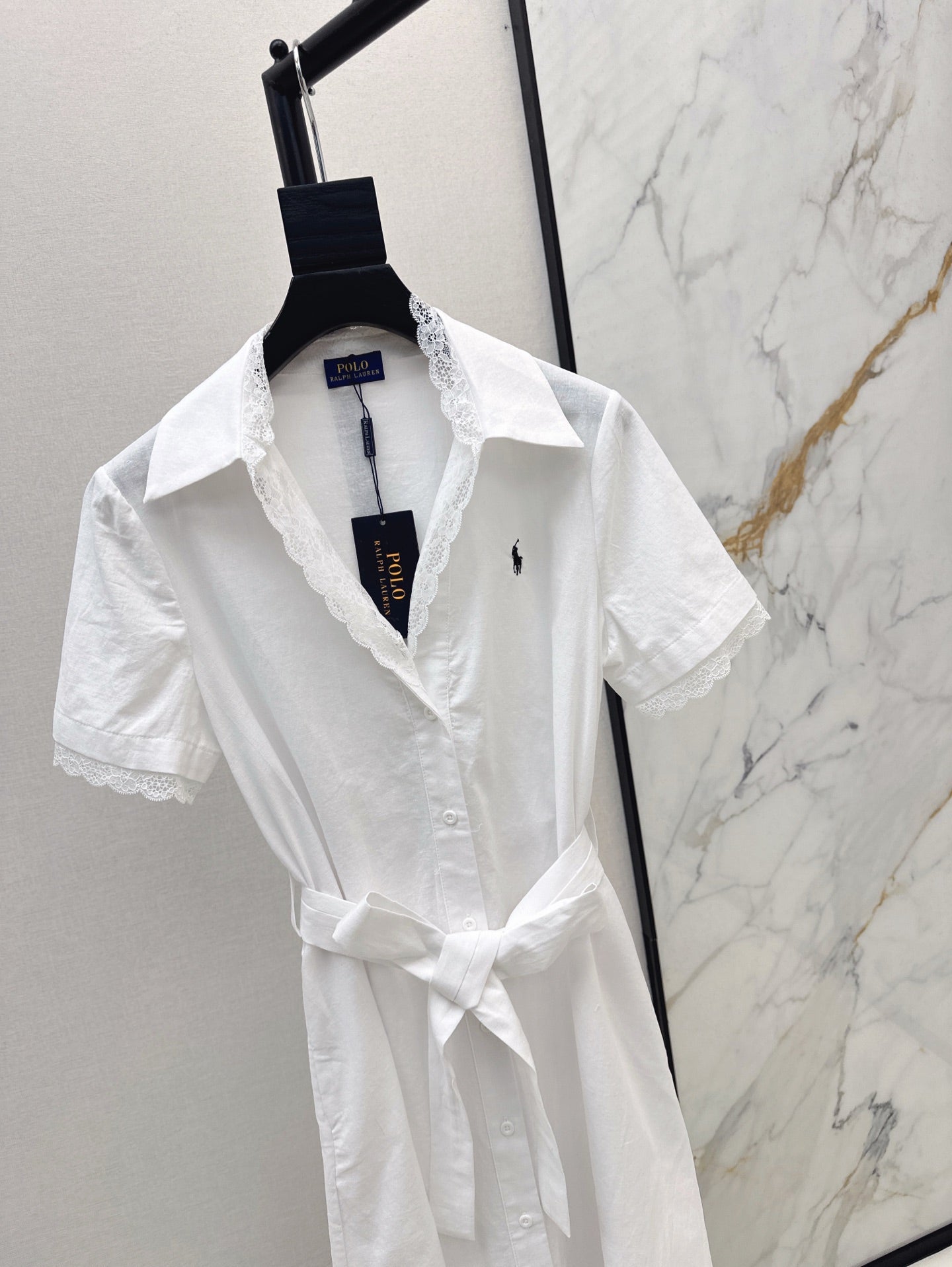 25ss lace shirt dress