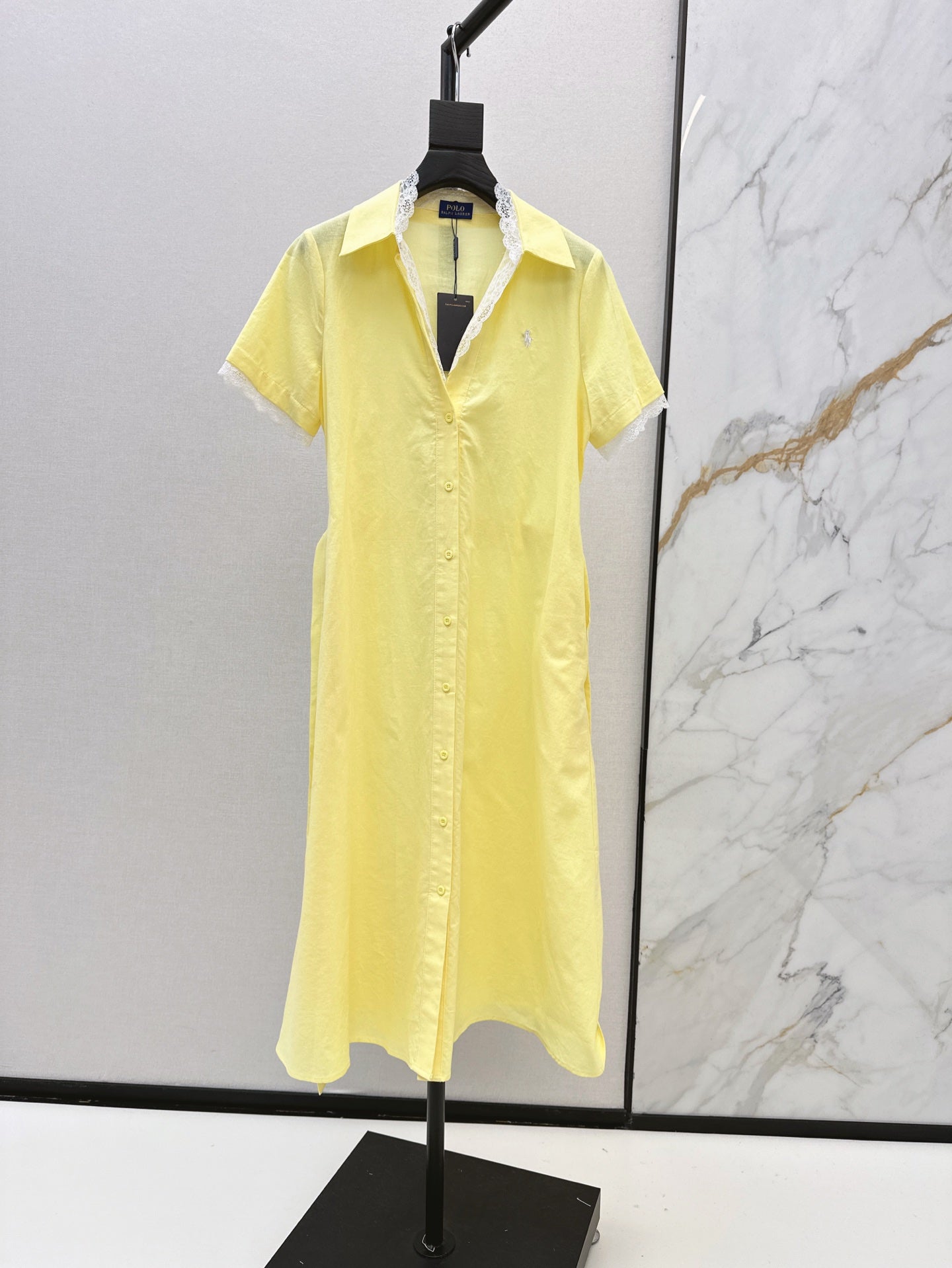25ss lace shirt dress