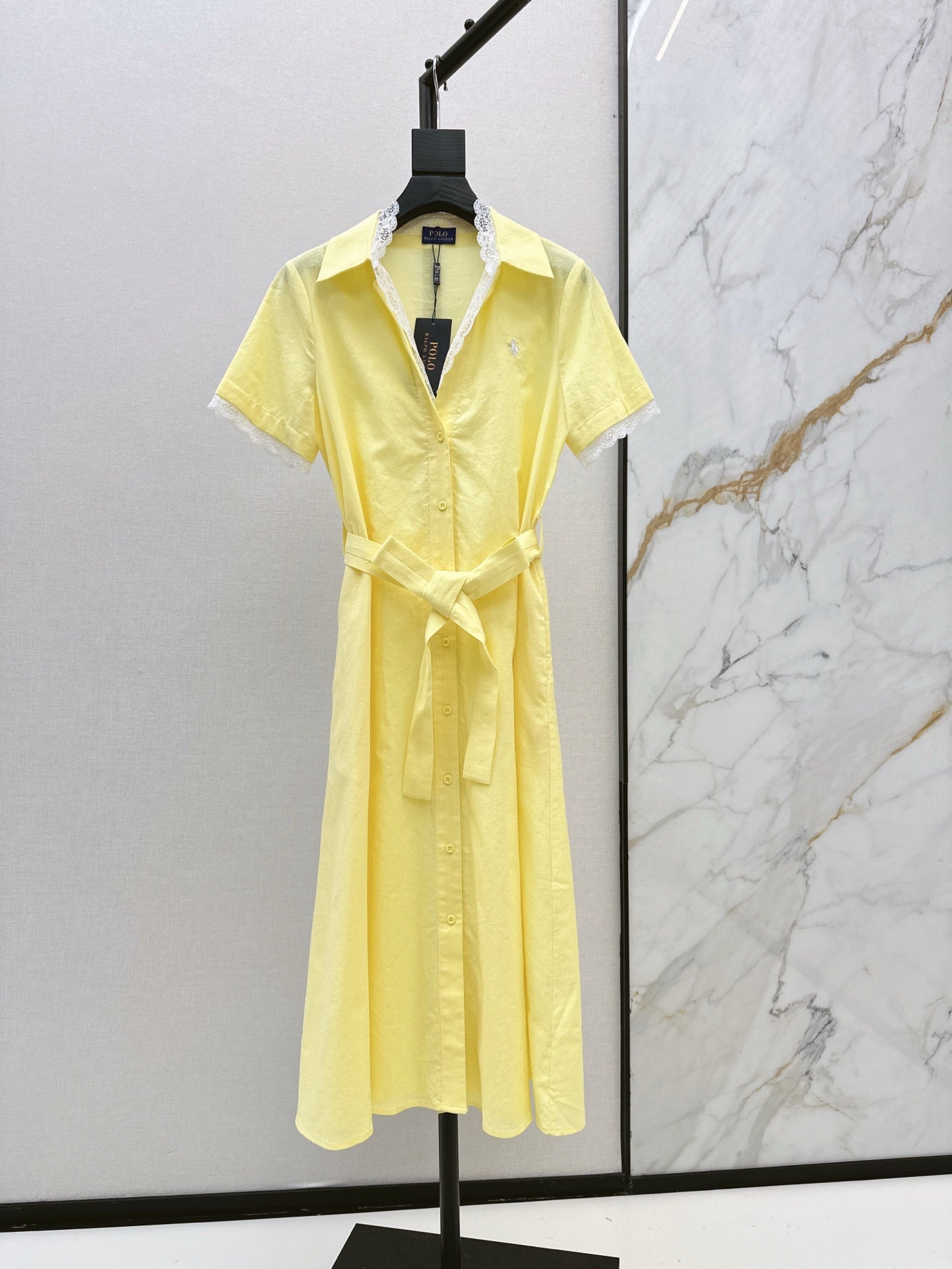 25ss lace shirt dress