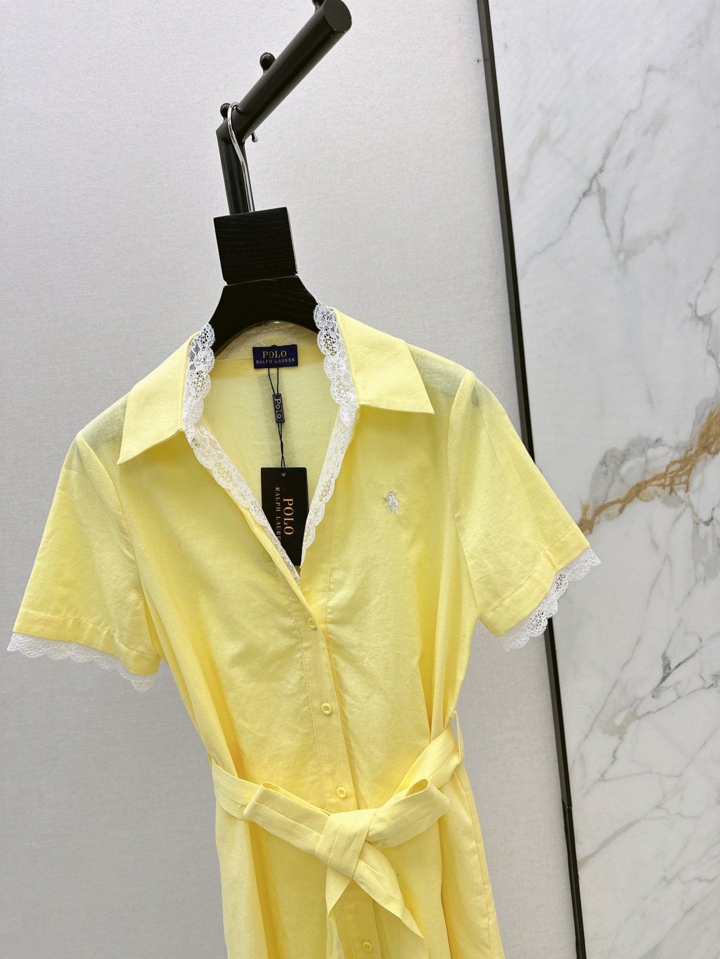 25ss lace shirt dress