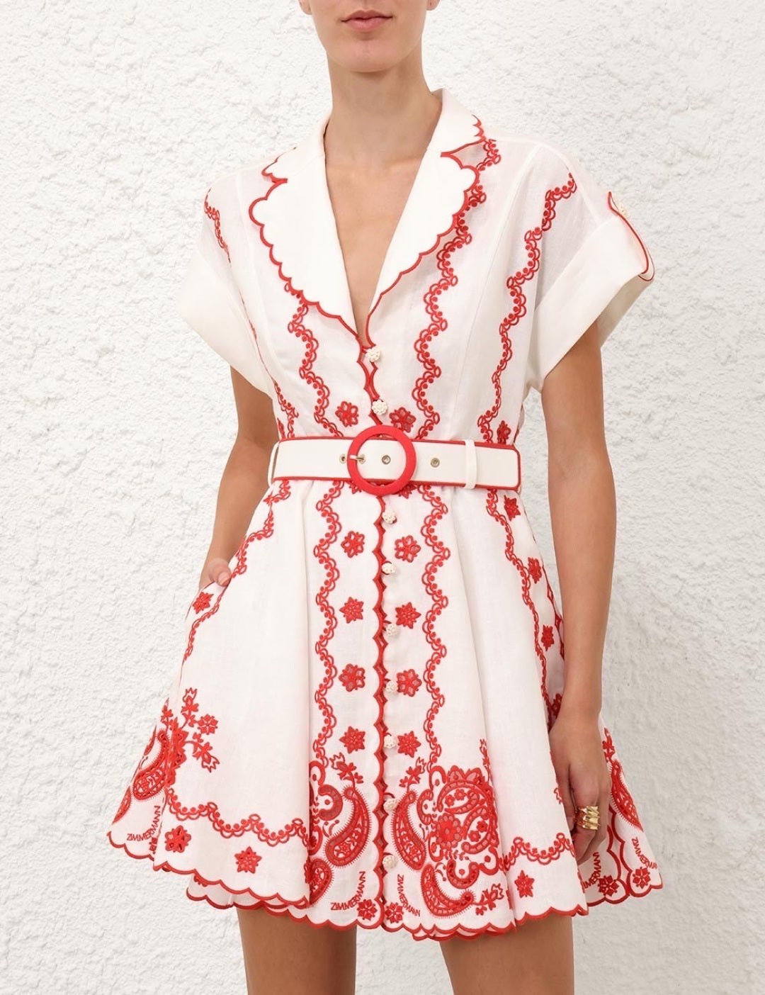 25ss embroidered dress