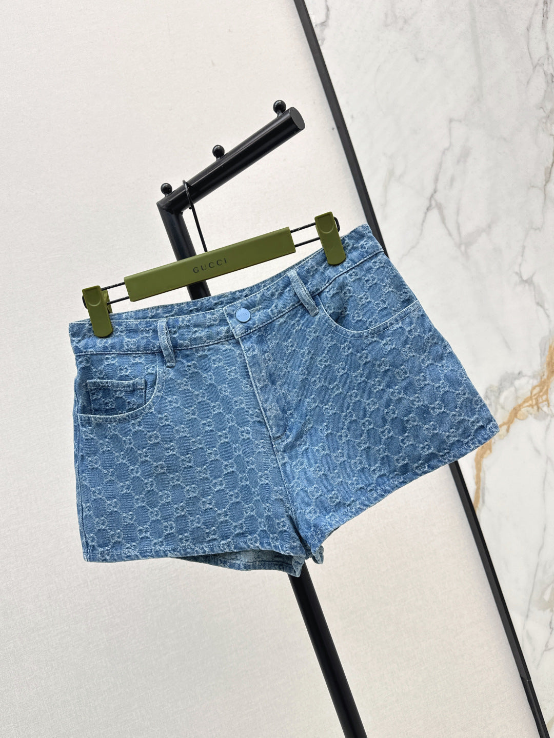 25ss jacquard denim short