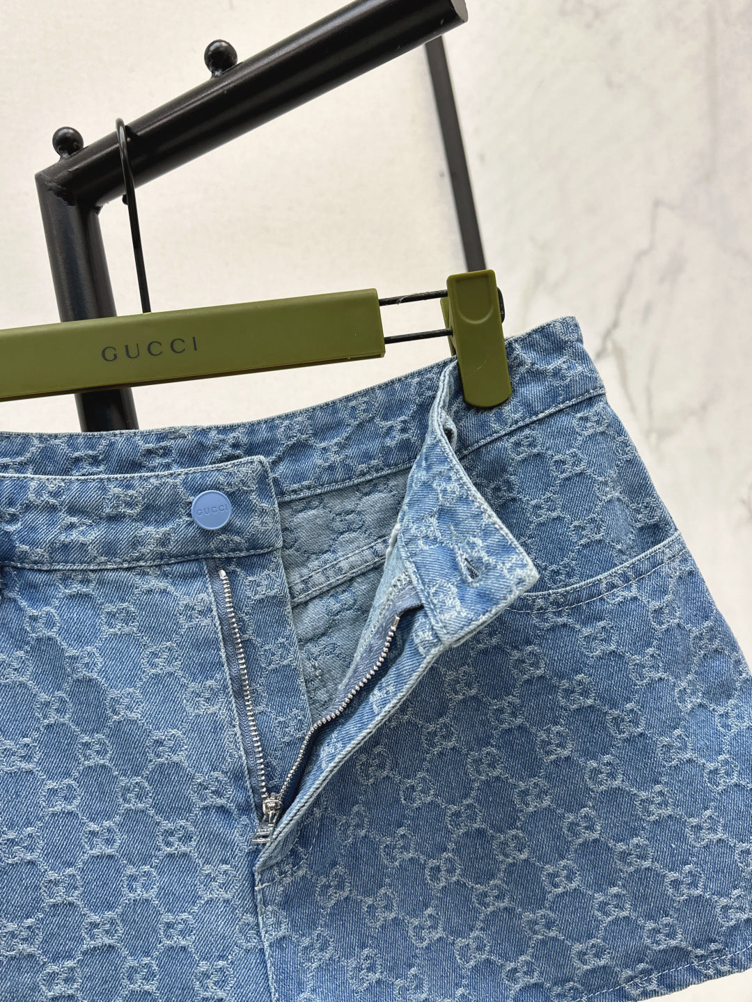25ss jacquard denim short
