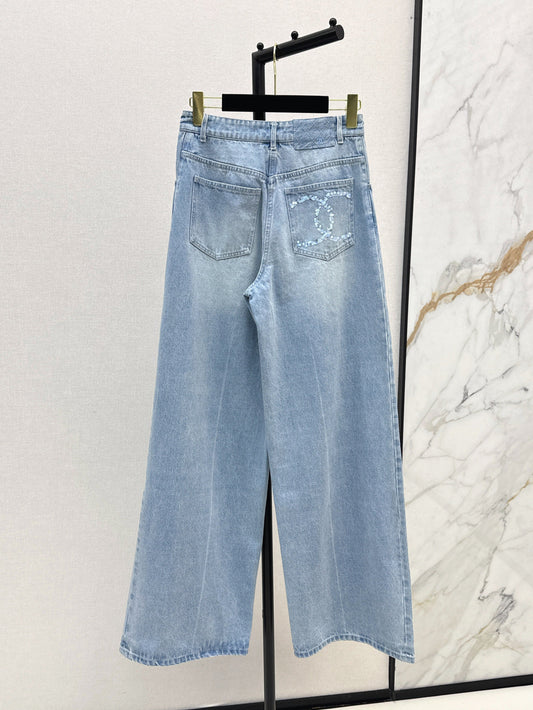 25ss beaded jeans