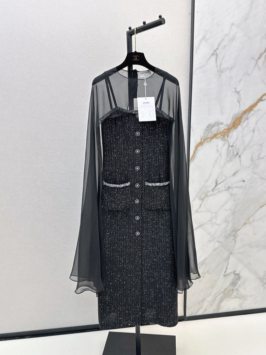 25ss cape dress