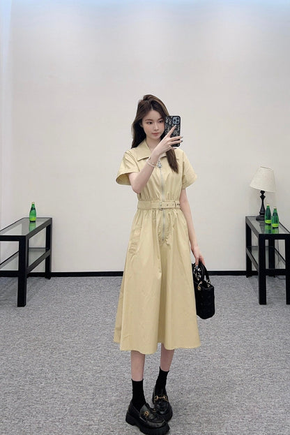 2025 new product Lapel dress