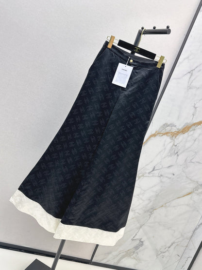 25fw silk bell bottom