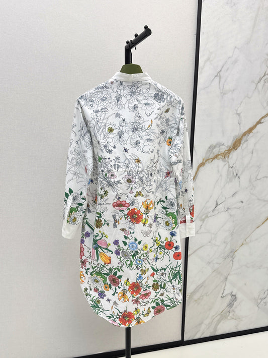 25ss printed dress