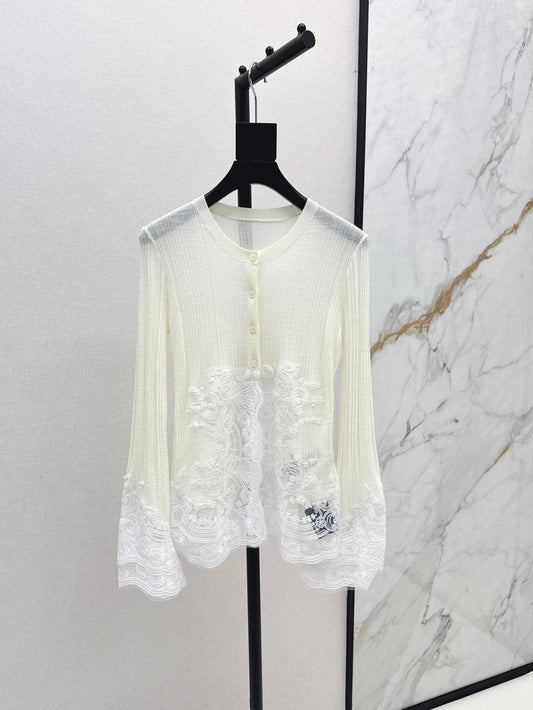 25fw lace cardigan