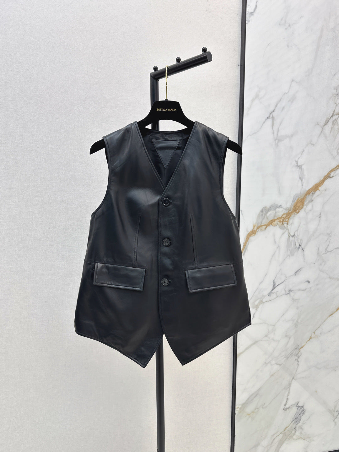 25ss leather vest