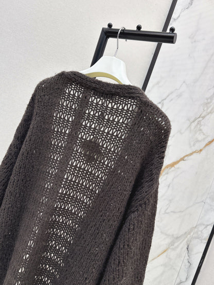 25fw embroidered cardigan