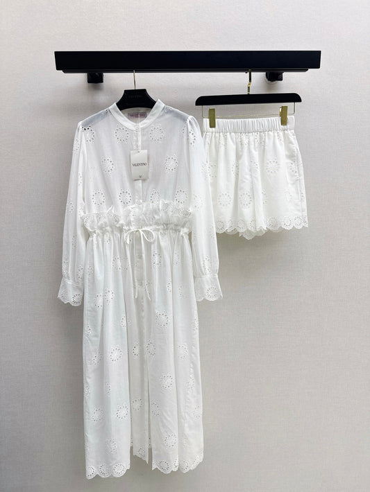 25ss embroidered dress set
