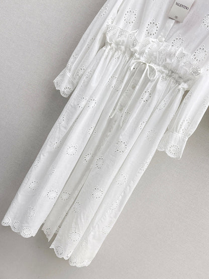 25ss embroidered dress set