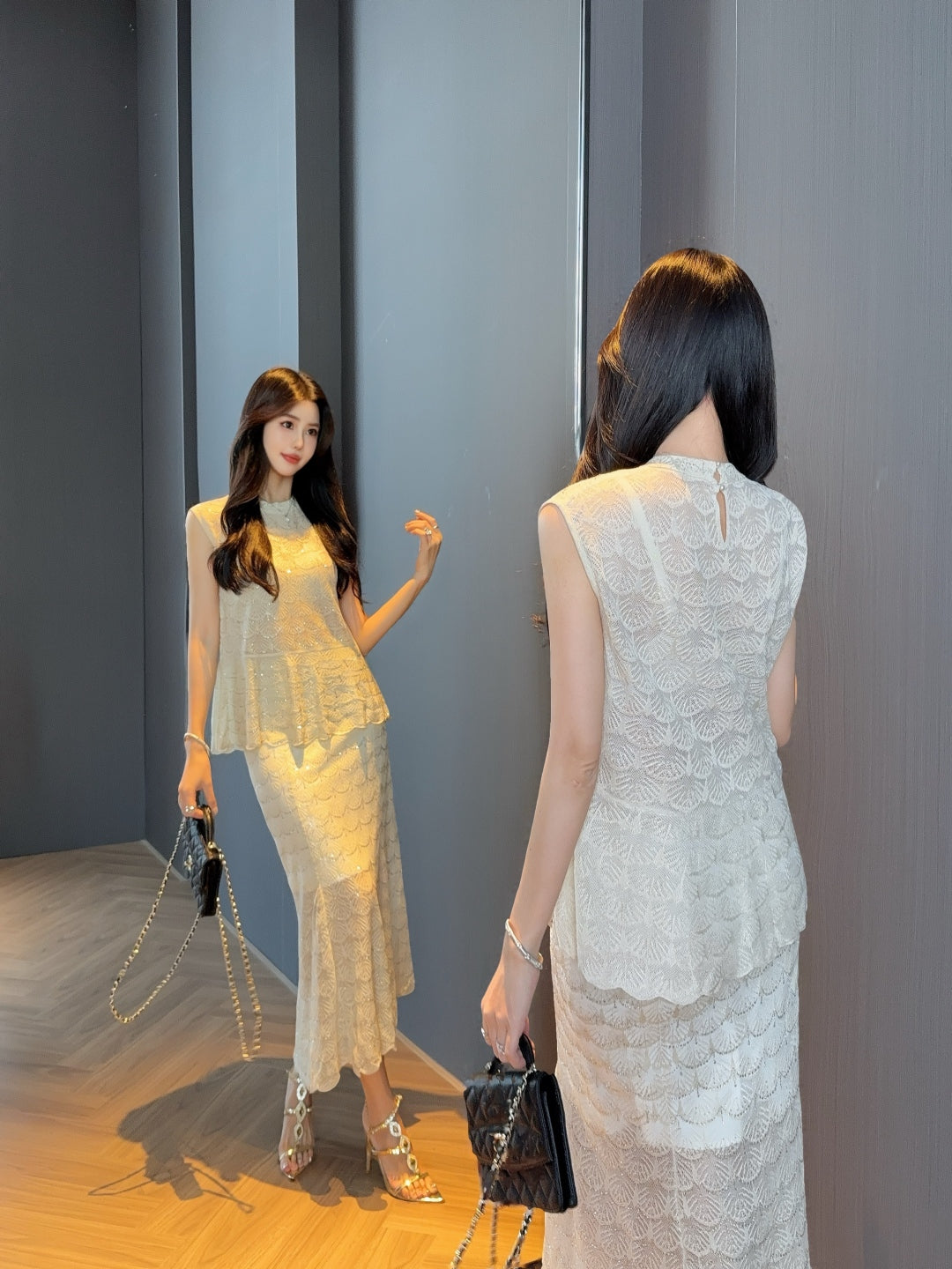 25ss beaded suit