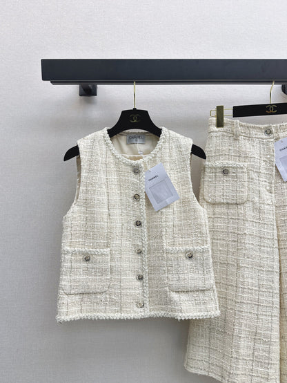 25fw woven vest