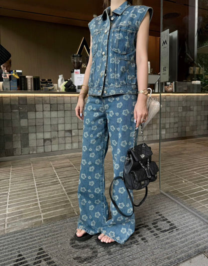 25fw printe jeans