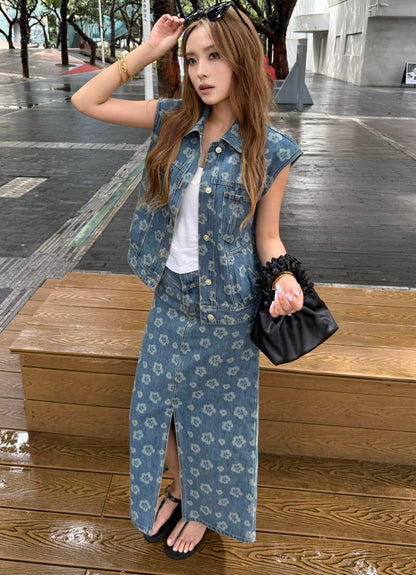 25fw printed skirt