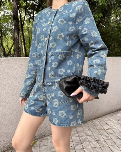 25fw denim short