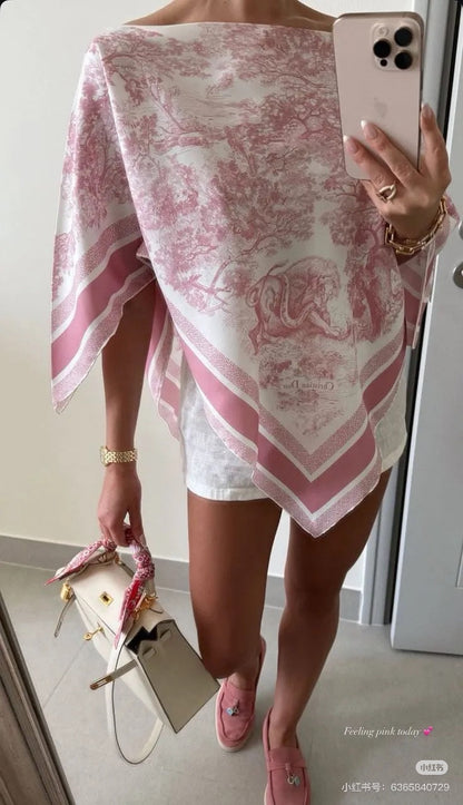 25fw printed smock