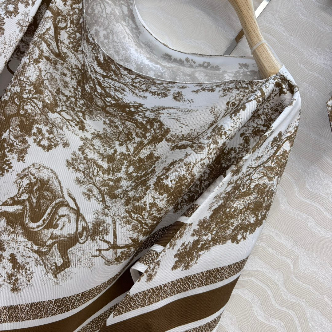 25fw printed smock