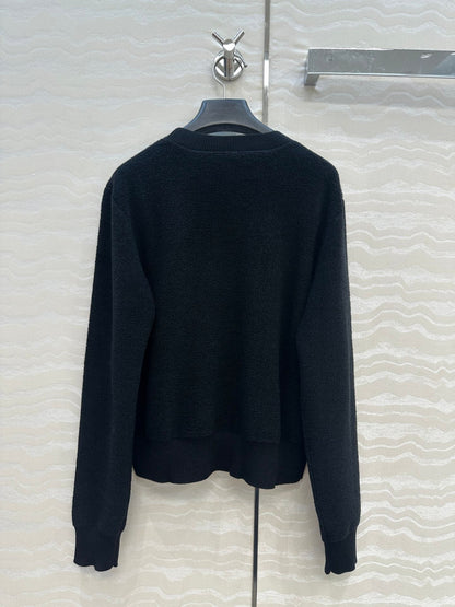 25fw embroidered sweater