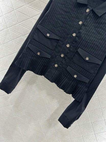 25fw new pleated shirt pants skirt suit