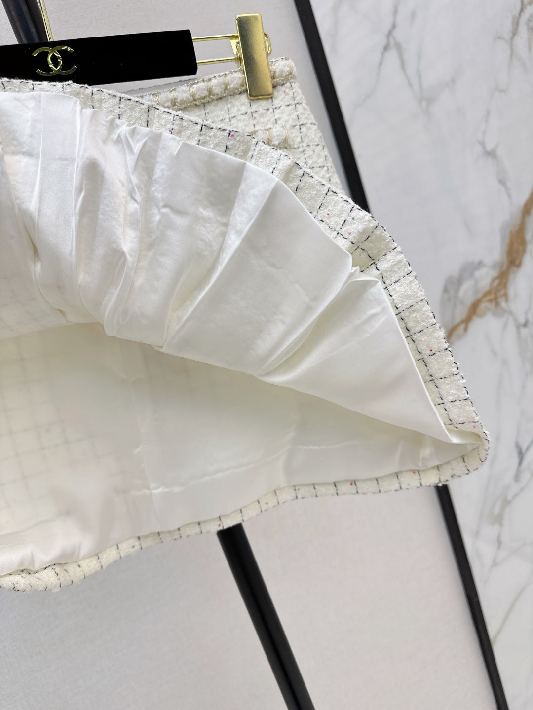 25fw new woven pleated skirt