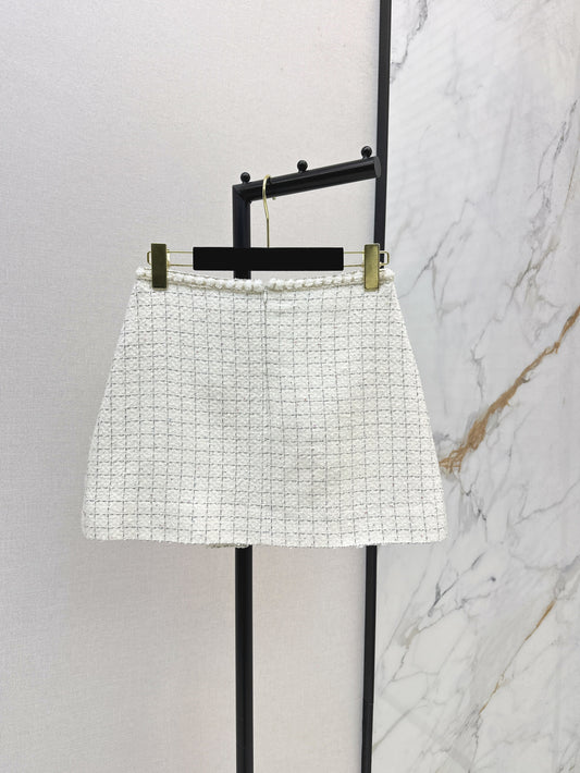 25fw new woven pleated skirt