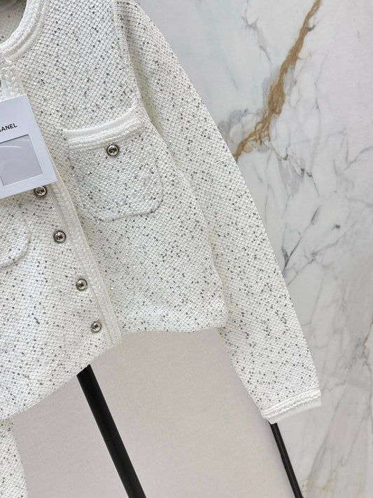 25fw new sequined short cardigan